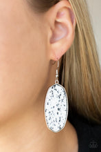 Load image into Gallery viewer, Paparazzi 🔆 Stone Sculptures - White Earrings
