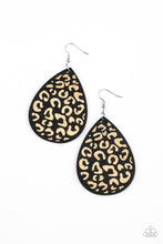 Load image into Gallery viewer, oak-sisters-jewelry-suburban-jungle-black-earrings-paparazzi-accessories-by-lisa

