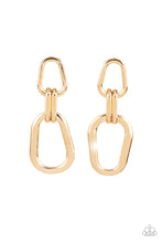 Load image into Gallery viewer, oak-sisters-jewelry-harmonic-hardware-gold-post earrings-paparazzi-accessories-by-lisa
