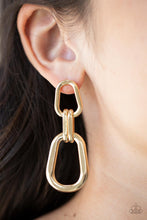 Load image into Gallery viewer, Paparazzi 🔆 Harmonic Hardware - Gold Post Earrings
