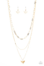 Load image into Gallery viewer, oak-sisters-jewelry-bountiful-butterflies-gold-necklace-paparazzi-accessories-by-lisa
