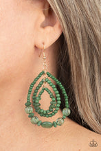 Load image into Gallery viewer, Paparazzi 🔆 Prana Party - Green Earrings
