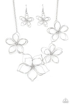Load image into Gallery viewer, oak-sisters-jewelry-flower-garden-fashionista-silver-necklace-paparazzi-accessories-by-lisa
