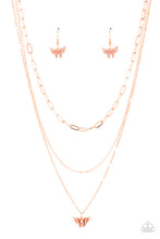 Load image into Gallery viewer, oak-sisters-jewelry-bountiful-butterflies-copper-necklace-paparazzi-accessories-by-lisa
