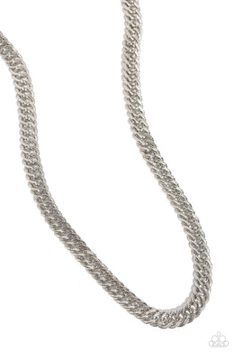 oak-sisters-jewelry-in-the-end-zone-silver-mens necklace-paparazzi-accessories-by-lisa