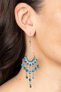 Paparazzi 🔆 Commanding Candescence - Blue Earrings