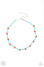 Load image into Gallery viewer, oak-sisters-jewelry-colorfully-flower-child-blue-necklace-paparazzi-accessories-by-lisa
