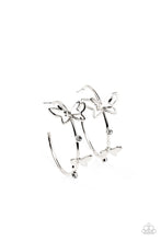 Load image into Gallery viewer, oak-sisters-jewelry-full-out-flutter-white-earrings-paparazzi-accessories-by-lisa
