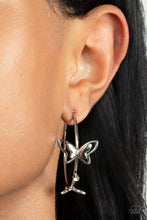 Load image into Gallery viewer, Paparazzi 🔆 Full Out Flutter - White Earrings
