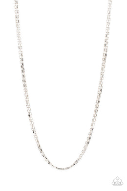 oak-sisters-jewelry-dead-heat-silver-mens necklace-paparazzi-accessories-by-lisa