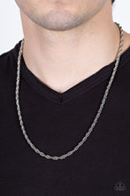 Load image into Gallery viewer, Paparazzi 🔆 Industrial Interval - Silver Mens Necklace
