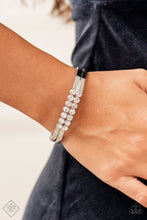 Load image into Gallery viewer, Paparazzi 🔆 Doubled Down Dazzle - White Bracelet
