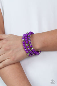 Paparazzi 🔆 Vibrant Verve - Purple Bracelet