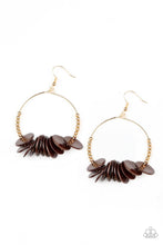 Load image into Gallery viewer, oak-sisters-jewelry-caribbean-cocktail-brown-earrings-paparazzi-accessories-by-lisa
