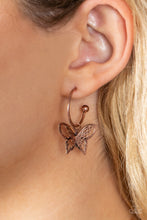 Load image into Gallery viewer, Paparazzi 🔆 Butterfly Freestyle - Copper Earrings

