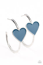 Load image into Gallery viewer, oak-sisters-jewelry-kiss-up-blue-earrings-paparazzi-accessories-by-lisa
