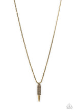 Load image into Gallery viewer, oak-sisters-jewelry-highland-hunter-brass-mens necklace-paparazzi-accessories-by-lisa
