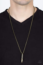 Load image into Gallery viewer, Paparazzi 🔆 Highland Hunter - Brass Mens Necklace
