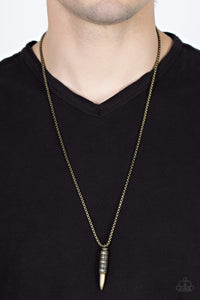Paparazzi 🔆 Highland Hunter - Brass Mens Necklace