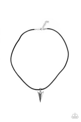 oak-sisters-jewelry-pharaohs-arrow-black-mens necklace-paparazzi-accessories-by-lisa