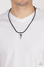 Load image into Gallery viewer, Paparazzi 🔆 Pharaohs Arrow - Black Mens Necklace
