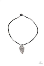 Load image into Gallery viewer, oak-sisters-jewelry-get-your-arrowhead-in-the-game-black-necklace-paparazzi-accessories-by-lisa
