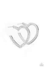 Load image into Gallery viewer, oak-sisters-jewelry-amore-to-love-white-earrings-paparazzi-accessories-by-lisa
