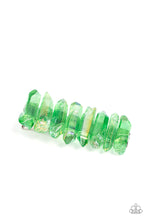 Load image into Gallery viewer, Paparazzi 🔆 Crystal Caves - Green Hair Clip
