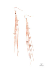 Load image into Gallery viewer, oak-sisters-jewelry-cosmic-cascade-copper-earrings-paparazzi-accessories-by-lisa
