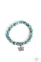 Load image into Gallery viewer, oak-sisters-jewelry-butterfly-nirvana-blue-bracelet-paparazzi-accessories-by-lisa
