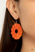 Load image into Gallery viewer, Paparazzi 🔆 Fan the Breeze - Orange Earrings
