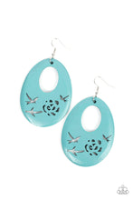 Load image into Gallery viewer, oak-sisters-jewelry-home-tweet-home-blue-earrings-paparazzi-accessories-by-lisa
