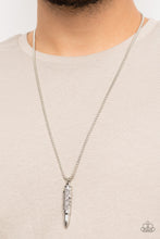 Load image into Gallery viewer, Paparazzi 🔆 Mysterious Marksman - Silver Mens Necklace
