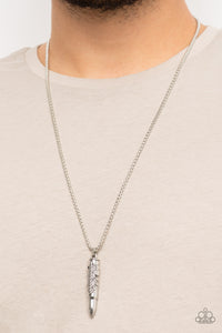 Paparazzi 🔆 Mysterious Marksman - Silver Mens Necklace