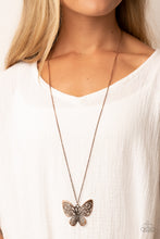 Load image into Gallery viewer, Paparazzi 🔆 Butterfly Boutique - Copper Necklace
