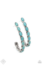 Load image into Gallery viewer, oak-sisters-jewelry-kick-up-a-sandstorm-blue-earrings-paparazzi-accessories-by-lisa
