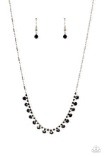 Load image into Gallery viewer, oak-sisters-jewelry-cue-the-mic-drop-black-necklace-paparazzi-accessories-by-lisa
