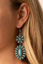 Load image into Gallery viewer, Paparazzi 🔆 Richly Rustler - Blue Earrings
