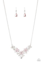 Load image into Gallery viewer, oak-sisters-jewelry-floral-fashion-show-pink-necklace-paparazzi-accessories-by-lisa
