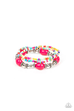 oak-sisters-jewelry-confidently-crafty-pink-bracelet-paparazzi-accessories-by-lisa