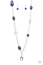 Load image into Gallery viewer, oak-sisters-jewelry-barcelona-bash-blue-lanyard-paparazzi-accessories-by-lisa
