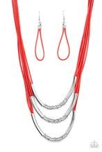 Load image into Gallery viewer, oak-sisters-jewelry-mechanical-mania-red-paparazzi-accessories-by-lisa
