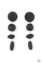 Load image into Gallery viewer, oak-sisters-jewelry-twine-tango-black-post earrings-paparazzi-accessories-by-lisa
