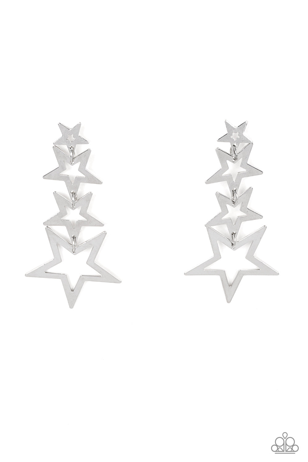 oak-sisters-jewelry-superstar-crescendo-silver-post earrings-paparazzi-accessories-by-lisa