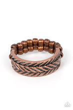 Load image into Gallery viewer, oak-sisters-jewelry-rebellious-ridges-copper-ring-paparazzi-accessories-by-lisa
