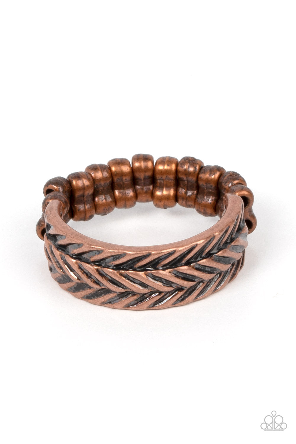 oak-sisters-jewelry-rebellious-ridges-copper-ring-paparazzi-accessories-by-lisa