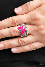 Load image into Gallery viewer, Paparazzi 🔆 All FLUTTERED Up - Pink Ring

