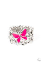 Load image into Gallery viewer, oak-sisters-jewelry-all-fluttered-up-pink-ring-paparazzi-accessories-by-lisa
