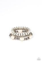 Load image into Gallery viewer, oak-sisters-jewelry-take-by-sandstorm-white-bracelet-paparazzi-accessories-by-lisa
