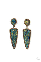 Load image into Gallery viewer, oak-sisters-jewelry-druzy-desire-brass-post earrings-paparazzi-accessories-by-lisa
